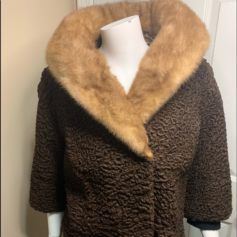 Brown mink jacket - Picture 7 of 16
